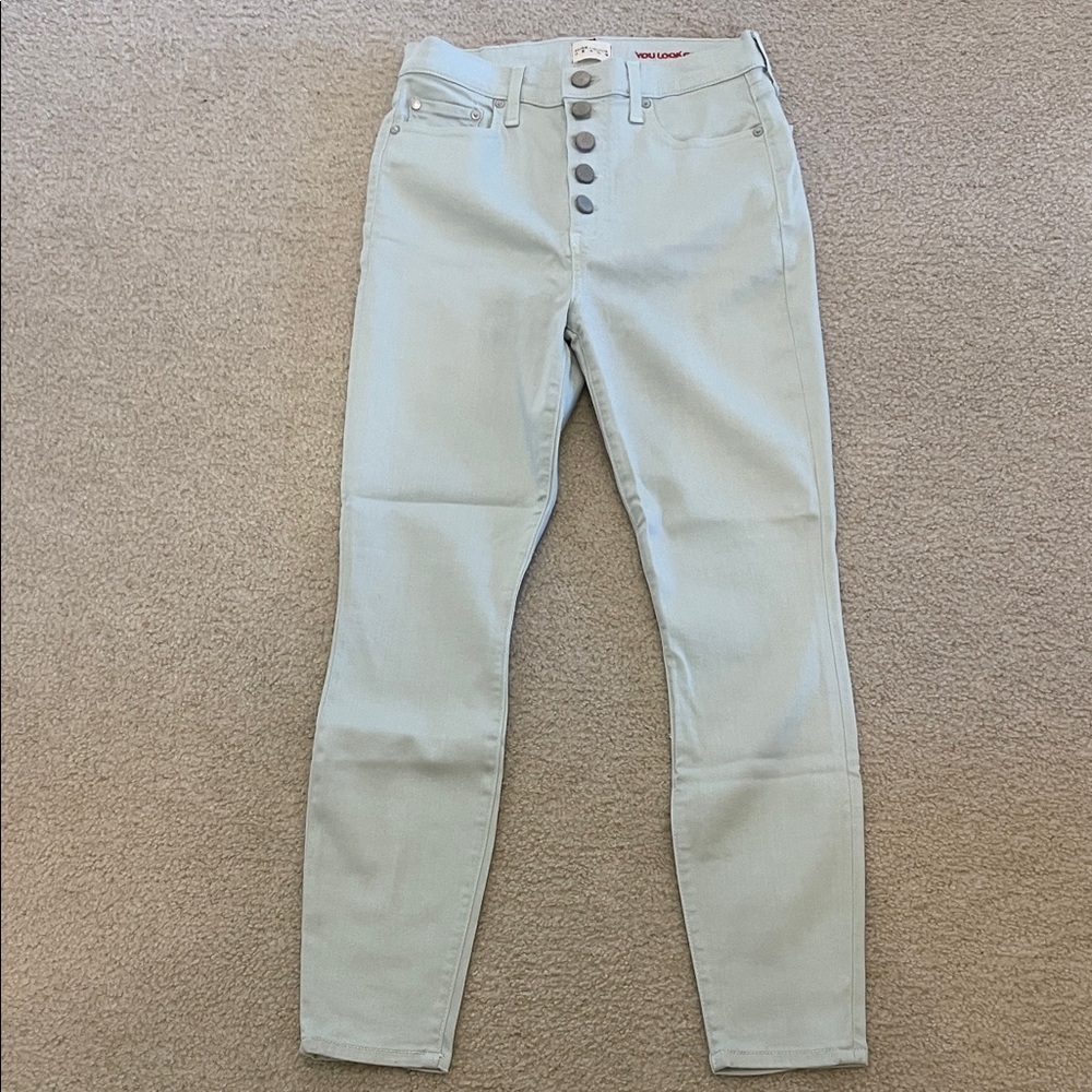 Alice + Olivia High Rise Light Blue Jeans